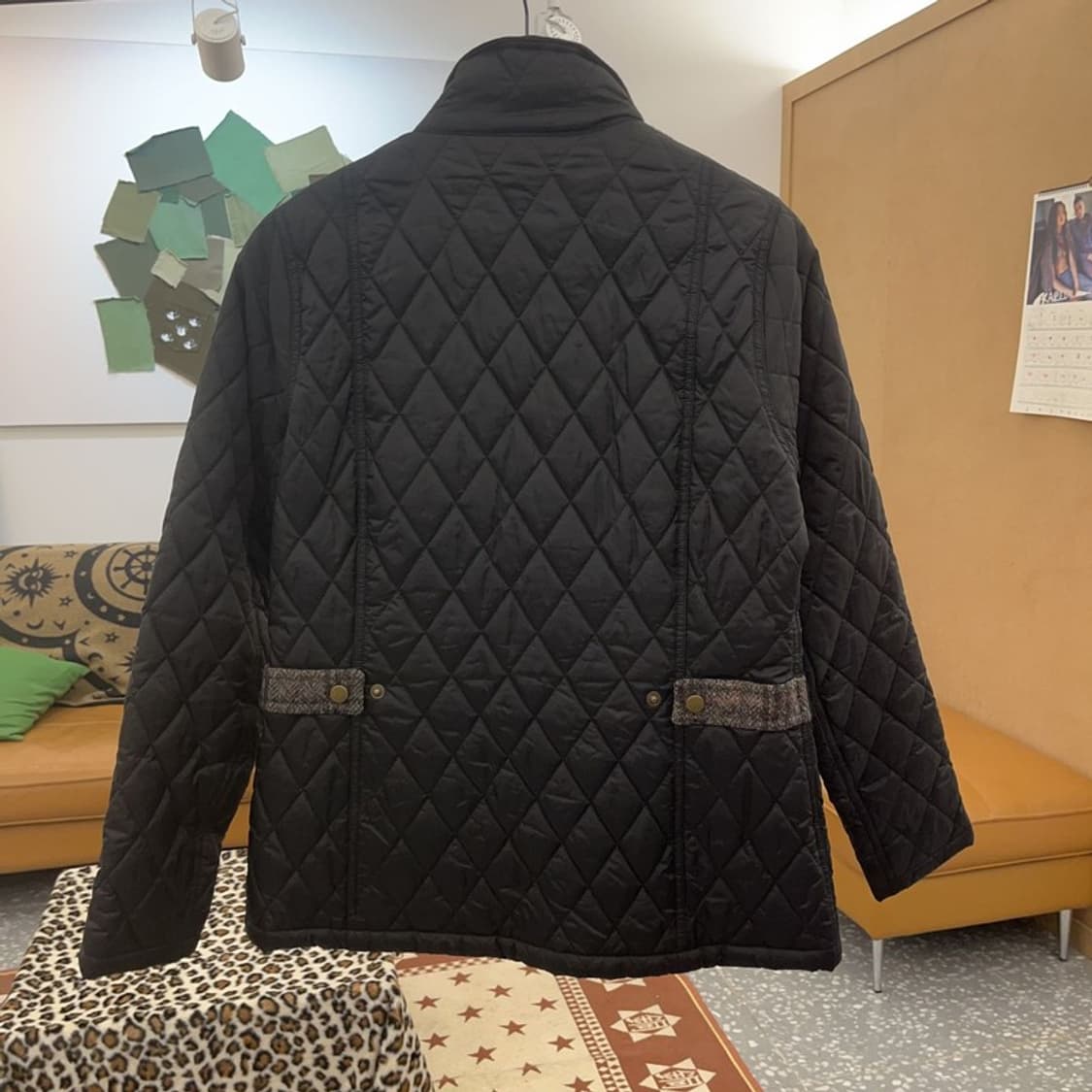 바버 멀티포켓 트러커 체크 퀄팅 워크 자켓 12 C09218 상품이미지4