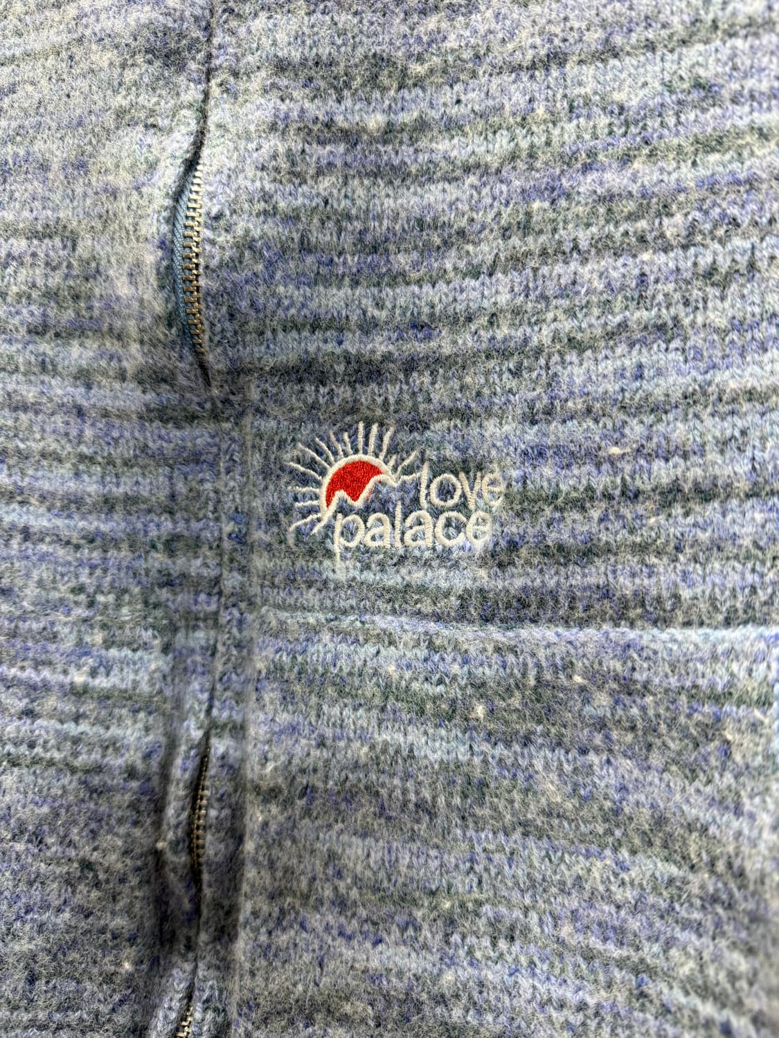 팔라스 스페이스 니트 블루 후드집업 상품이미지4