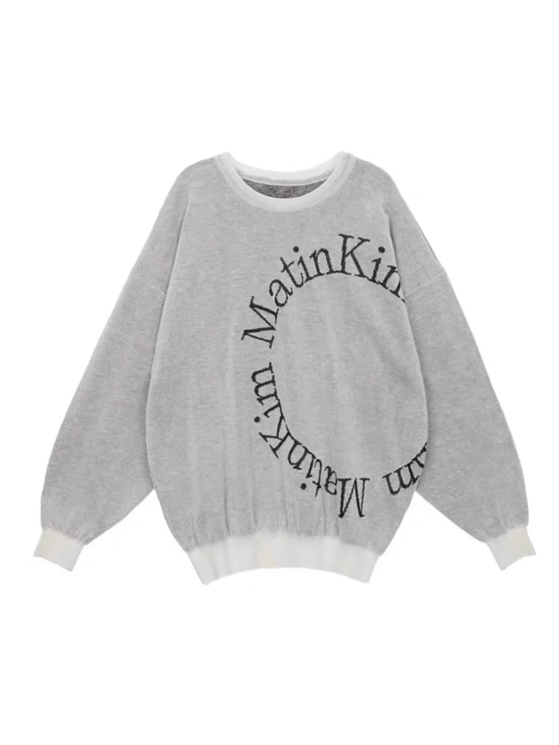 마뗑킴 오버핏 로고 니트 상품이미지1