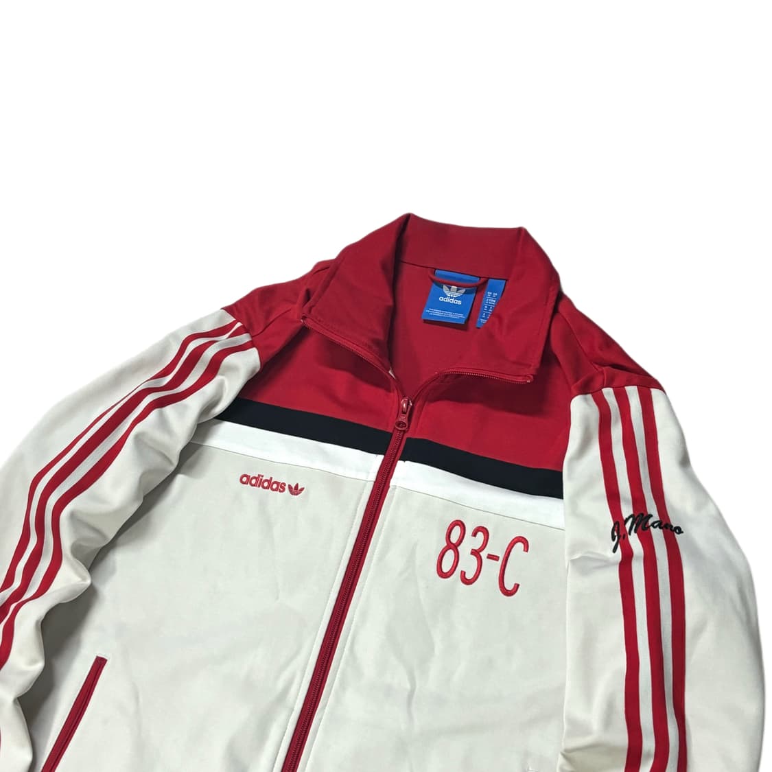 M 아디다스 베켄바우어 져지 크림 베이지 레드 상품이미지2