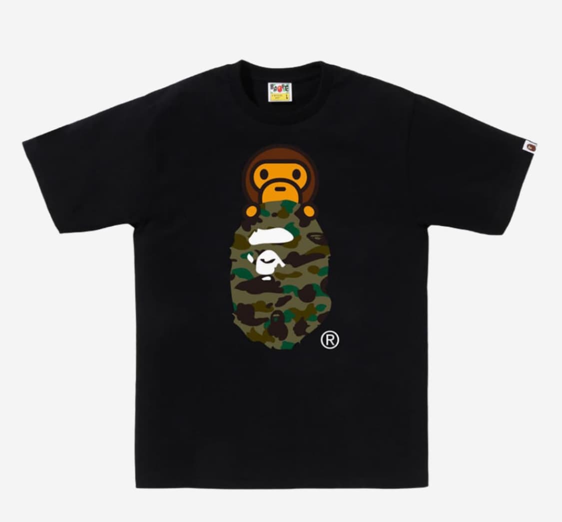 BAPE 1st Camo Milo on Ape Head T-Shirt 상품이미지1