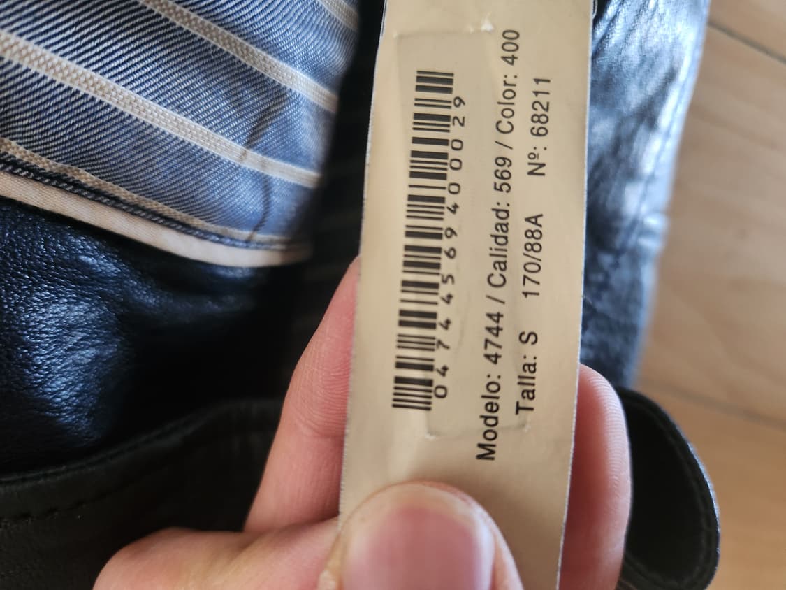 마시모두띠 양가죽 라이더 자켓 S 네이비 상품이미지5