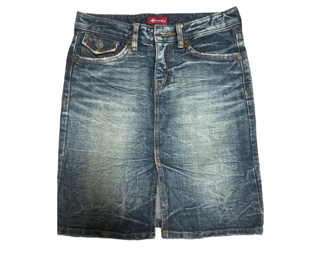 빈티지 y2k 워싱 청치마 상품이미지1