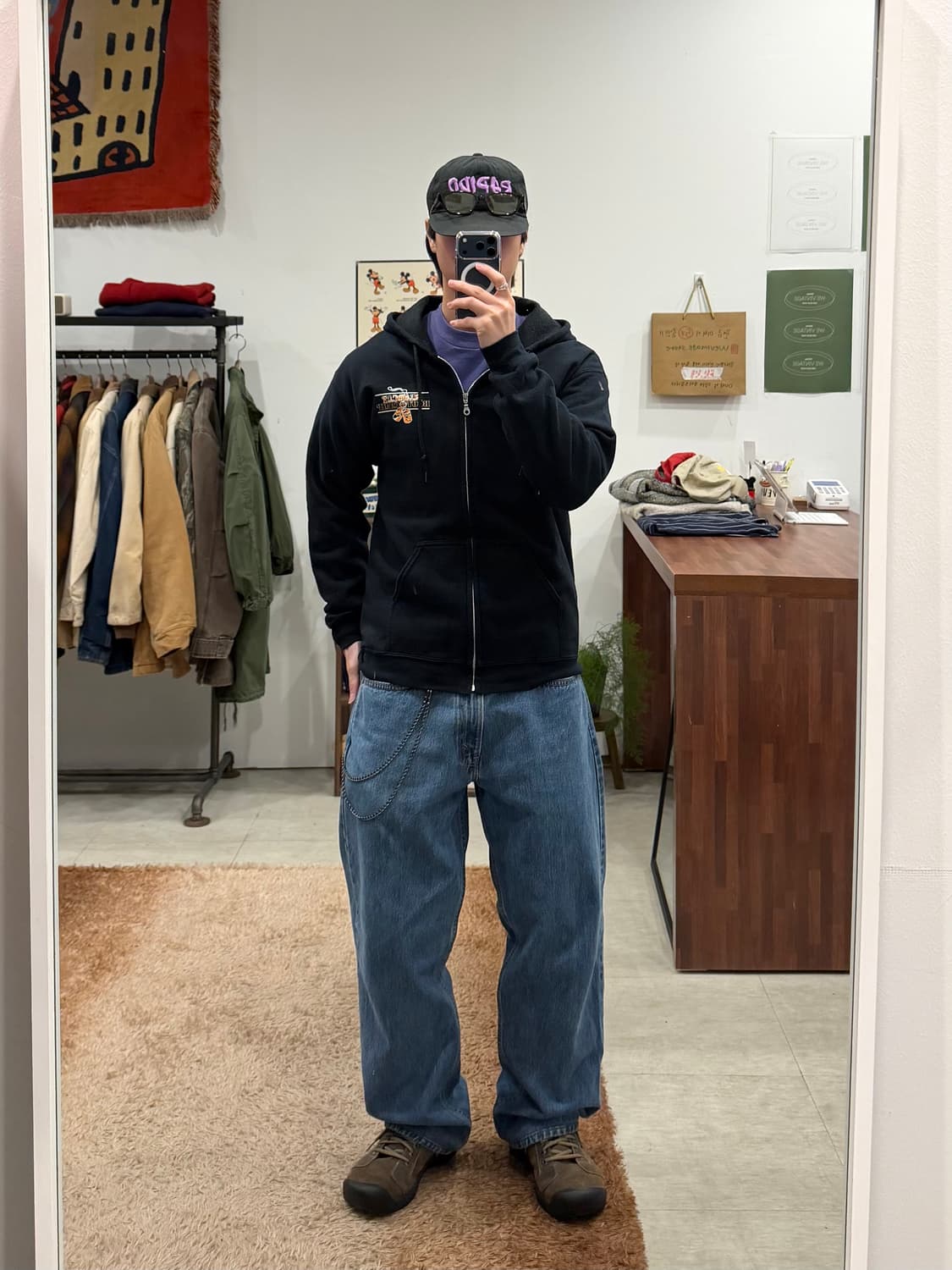 00s Gildan 길단 스웻 후드 집업 상품이미지2