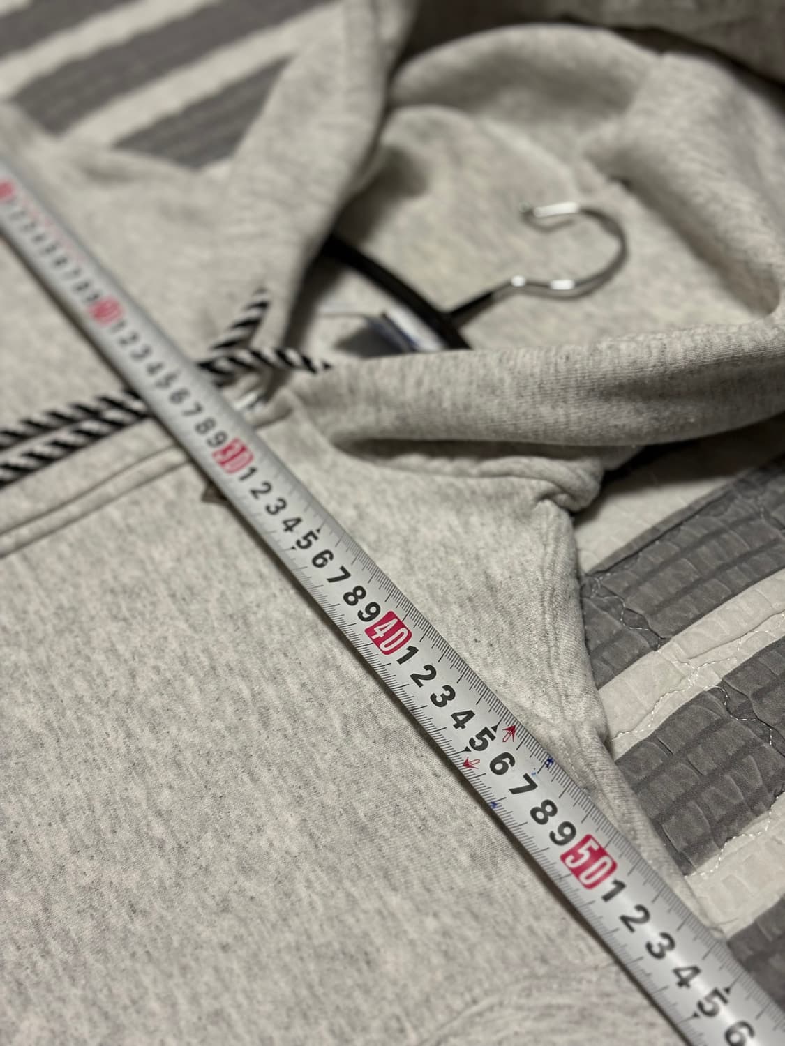 70s 빈티지 러셀 후드 집업 멜란지그레이 L 박스핏 상품이미지7