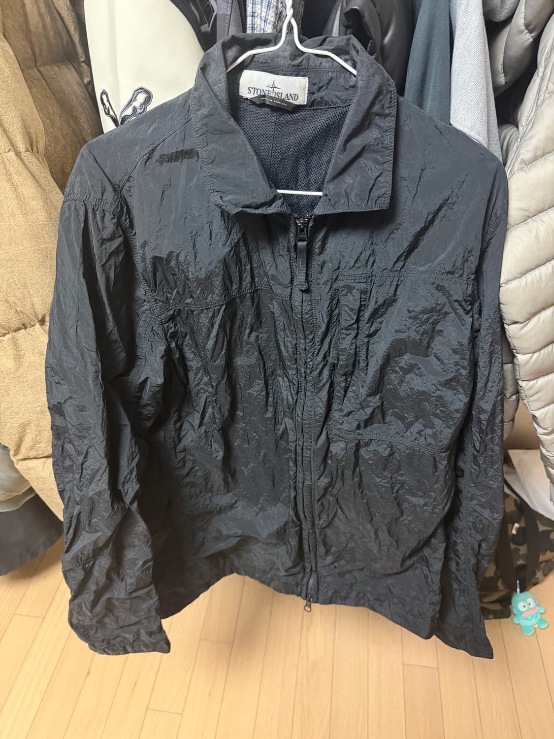 스톤아일랜드 11819 블랙 나일론 자켓 상품이미지2