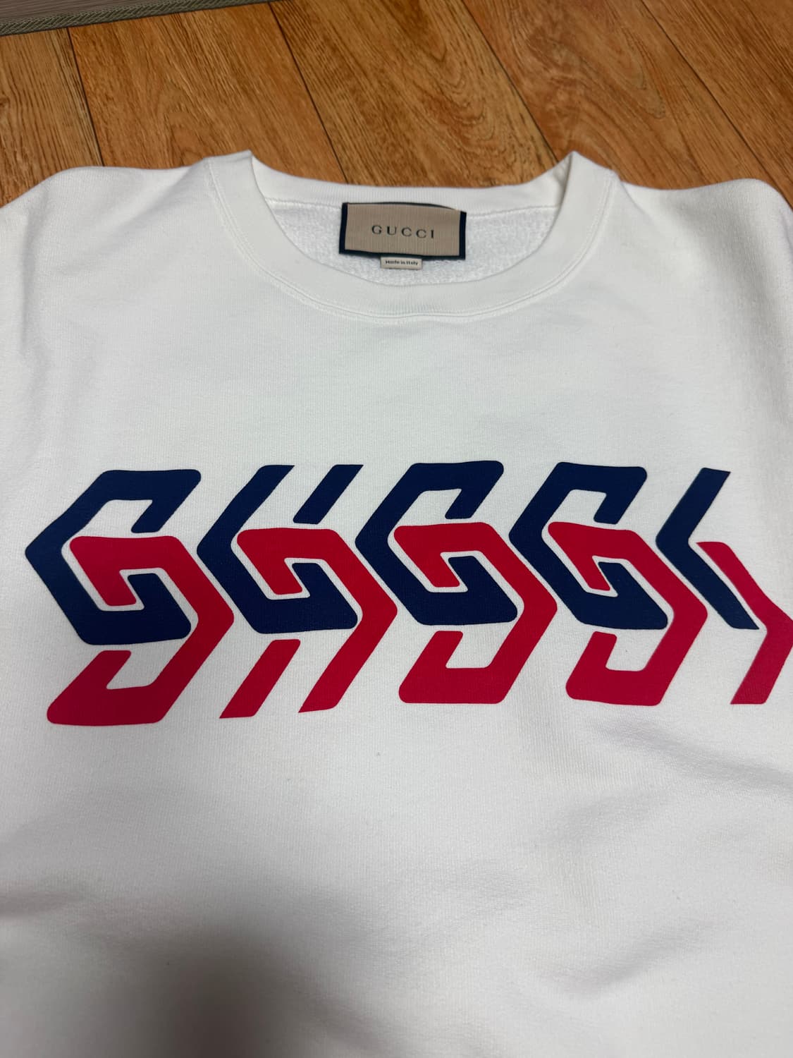 구찌 맨투맨 흰색 XL 상품이미지2