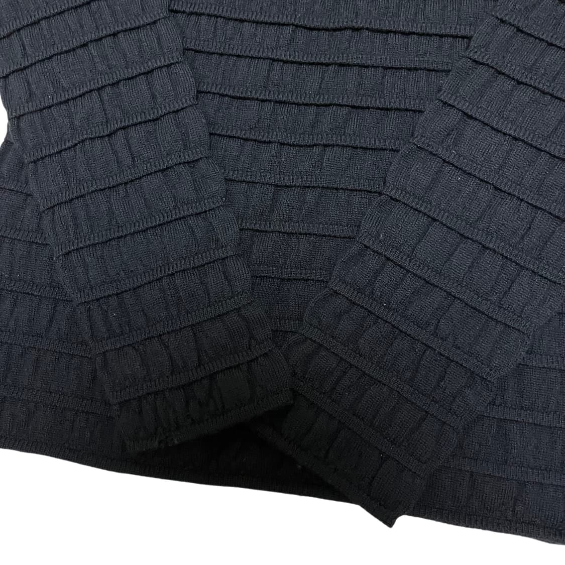 emporio armani black ribbed knit top 상품이미지2