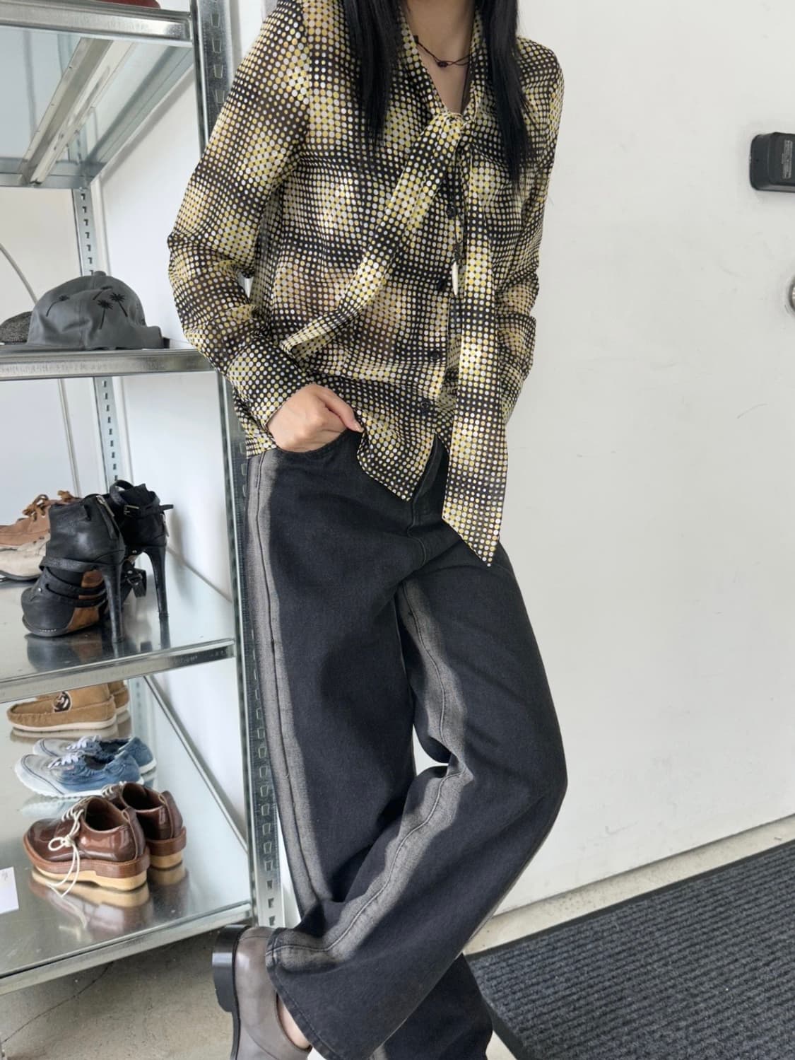 빈티지 라인 다이드 데님 팬츠 상품이미지1