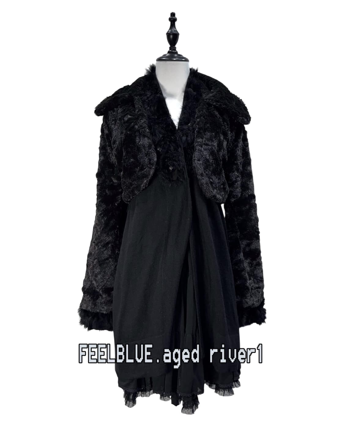 Axes femme fur, Knit, Skirt 3pcs Set 상품이미지1