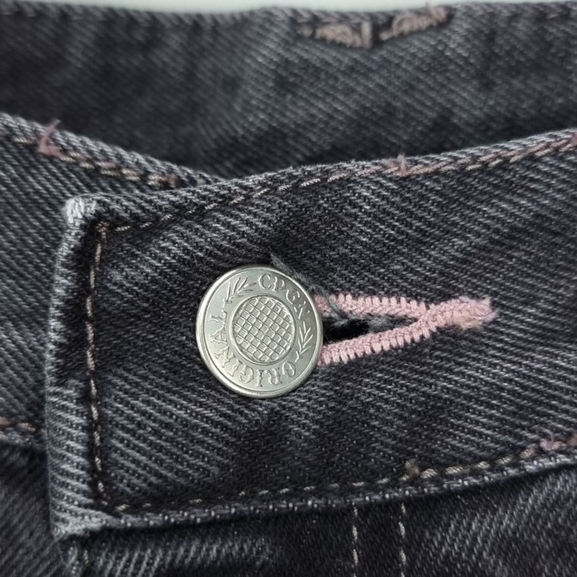 [꼼파뇨] 카고 카펜터 흑청 블랙 데님 팬츠 M19076 상품이미지7