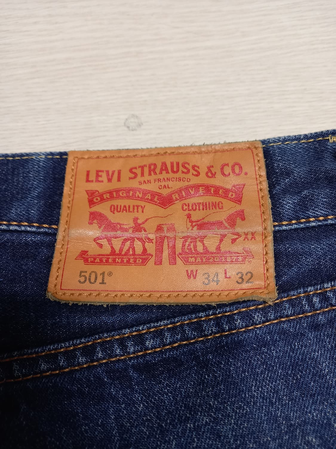 34 리바이스501 Turkey 울12% 일자진 진청 34-597 상품이미지5