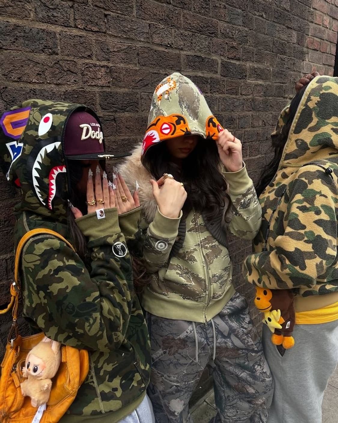 베이프 1st 카모 샤크 후드집업 XL 사계절용 남녀공용 상품이미지5