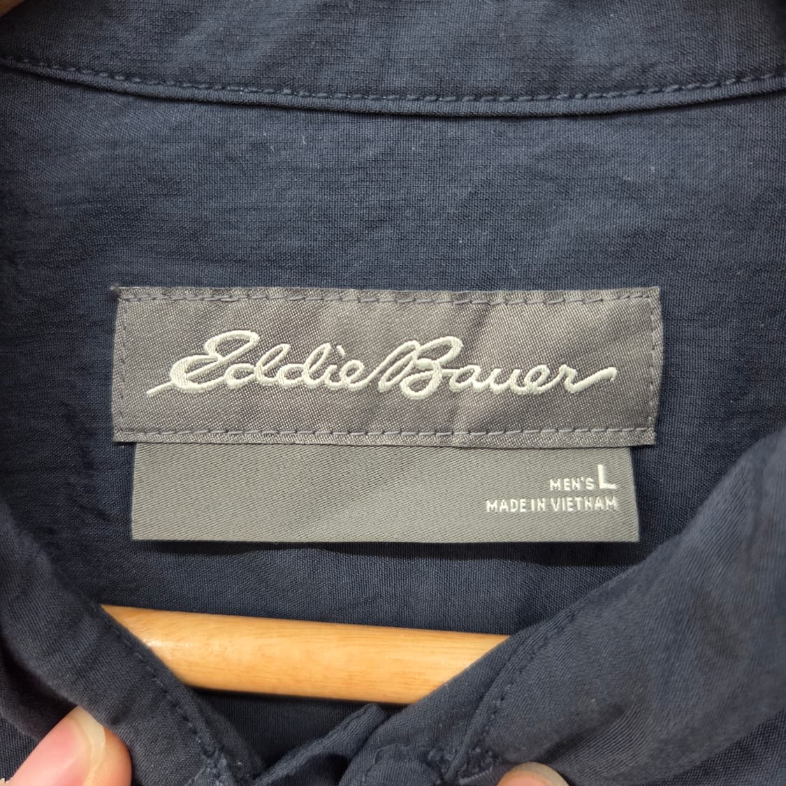 에디바우어 네이비 포켓 셔츠 남방 남L 상품이미지4