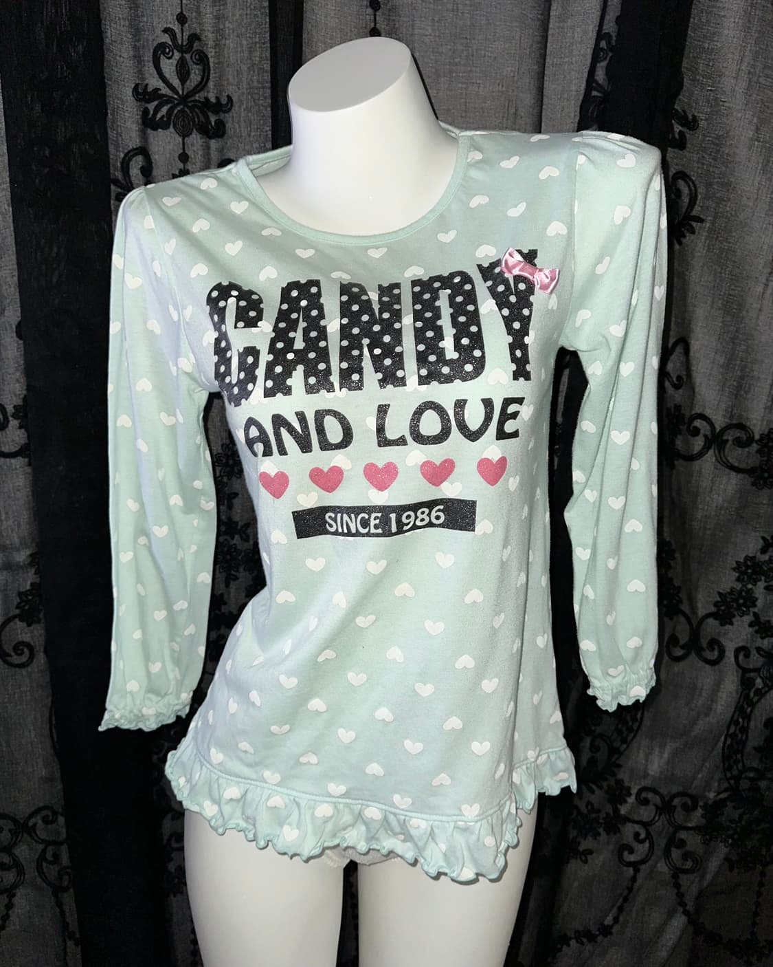 Lovely mint long-sleeved 상품이미지2