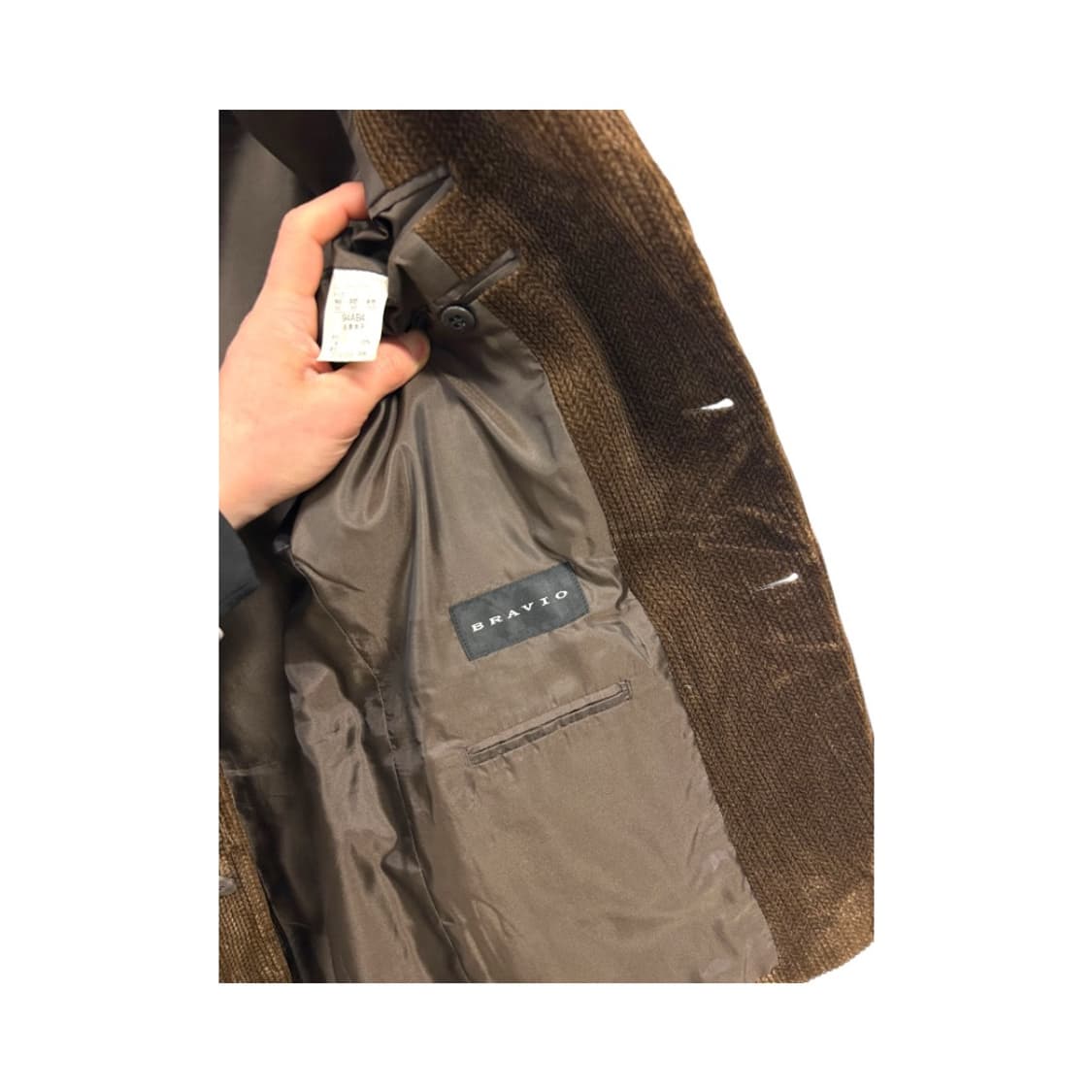 (M) 브라비오 JPN 빈티지 브라운 코듀로이 싱글 자켓 OB-003 상품이미지3