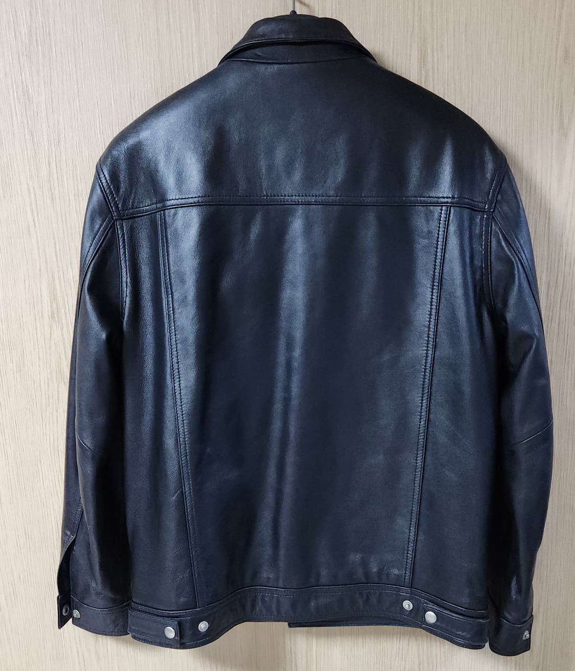 (착샷) 마하그리드 가죽 자켓 트러커 퀼티드 상품이미지5