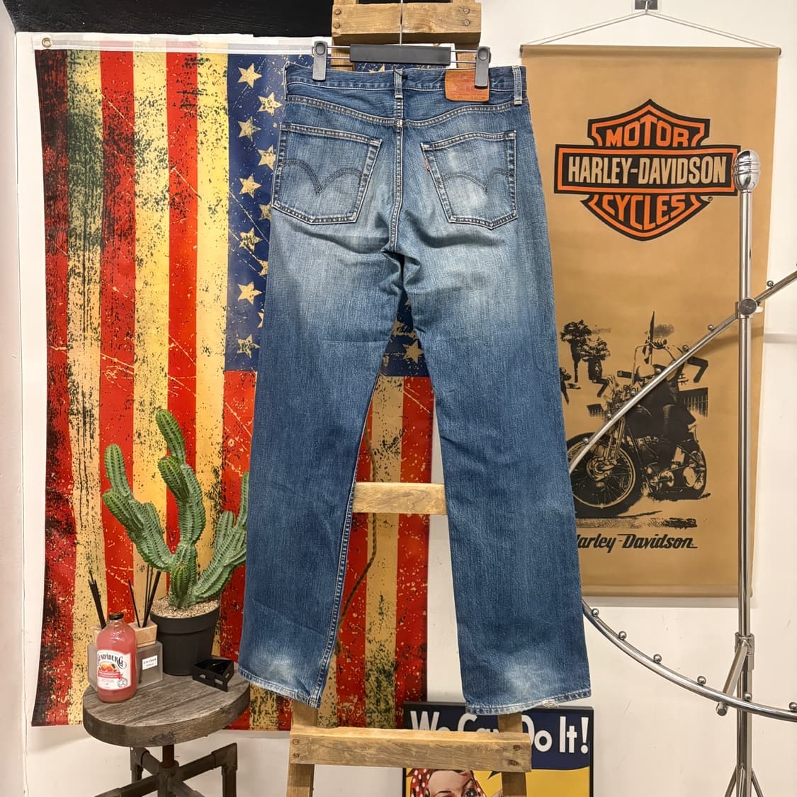 00s 리바이스503 재팬라인 빈티지 워싱 스트레이트 데님 팬츠 N85 상품이미지2