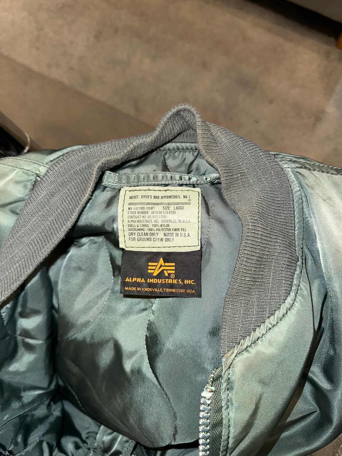 90’s Alpha Industries Ma-1 USA flight JK 상품이미지10