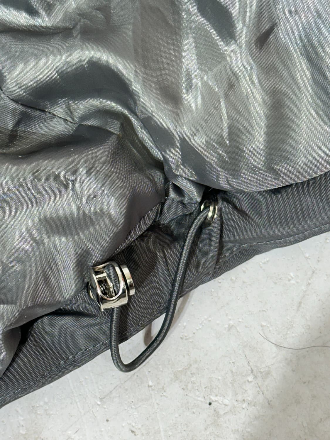 일본 빈티지 그레이 후드 패딩 M 상품이미지7