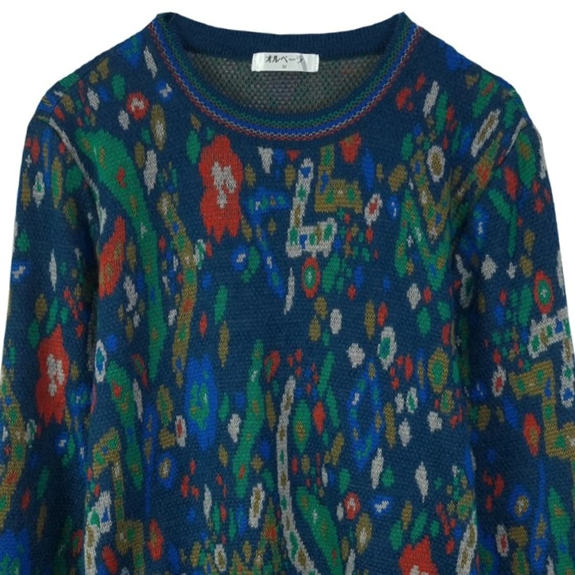 [일본빈티지] 에스닉 패턴 빈티지 루즈핏 니트 M18678 상품이미지4