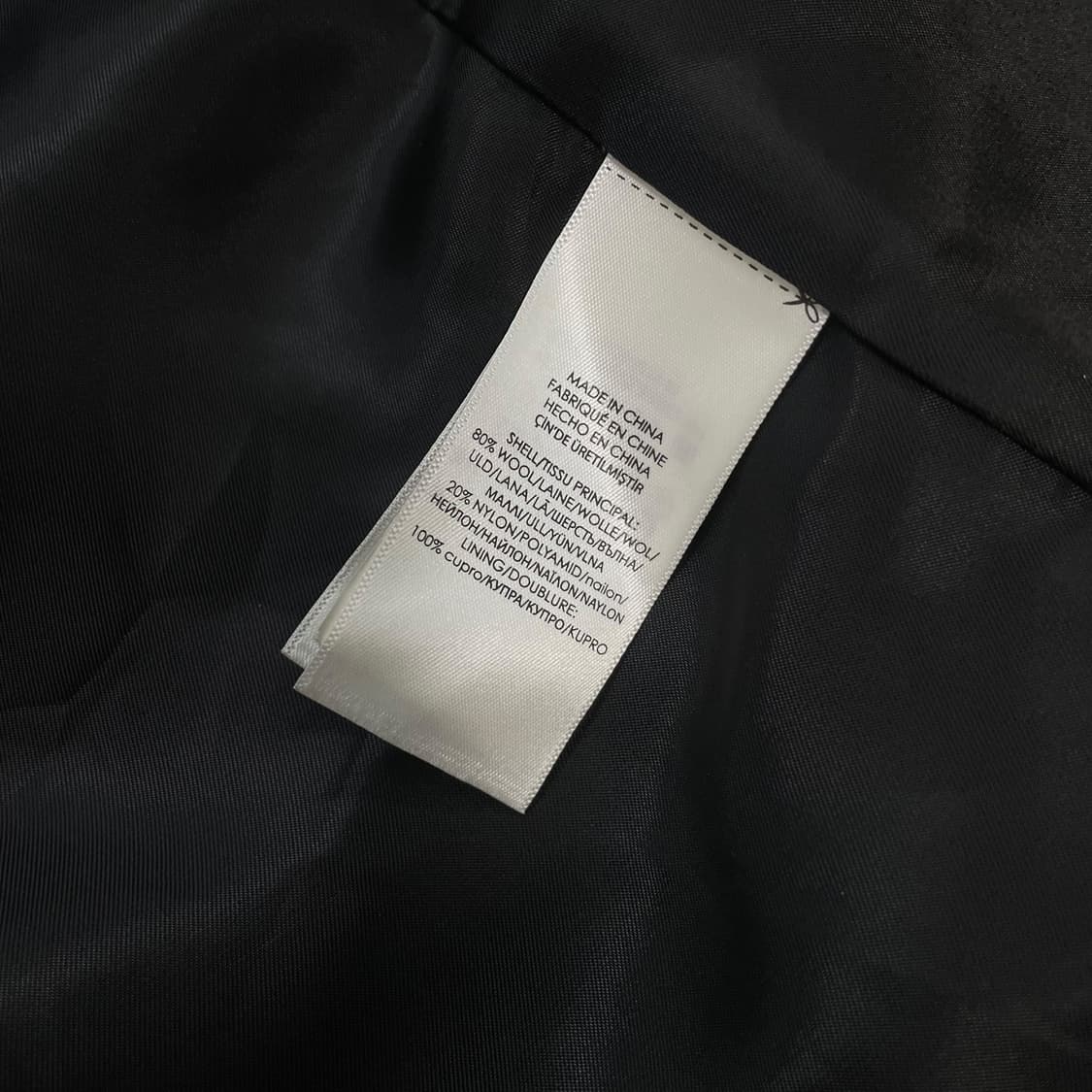 폴로 랄프로렌 울 더블 코트 블랙 상품이미지4