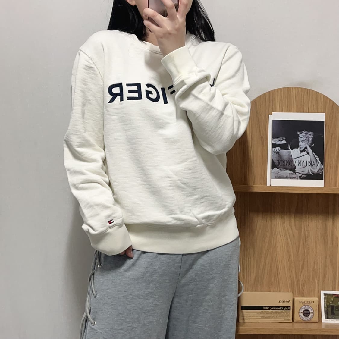 [정품] 타미 아이보리 빅로고 맨투맨 [ M ] 상품이미지1