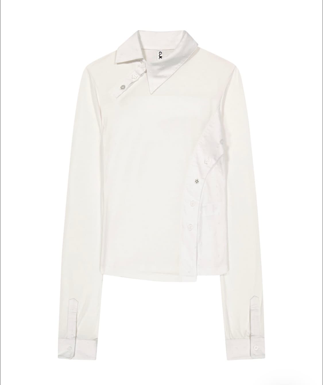 오호스 Starcut Jersey Collar Tee /Off White 상품이미지1