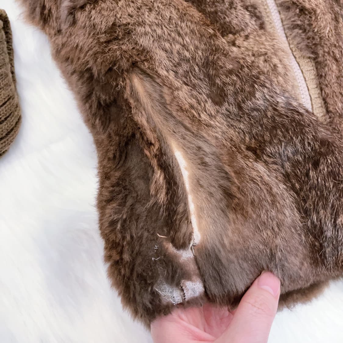 세실맥비 y2k 래빗퍼트리밍 니트 집업 상품이미지6