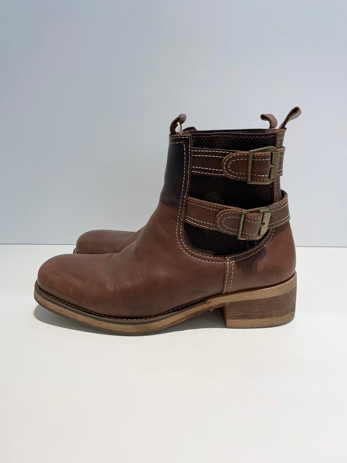 USA Real Cow Leather 웨스턴 부츠 A1259 상품이미지5
