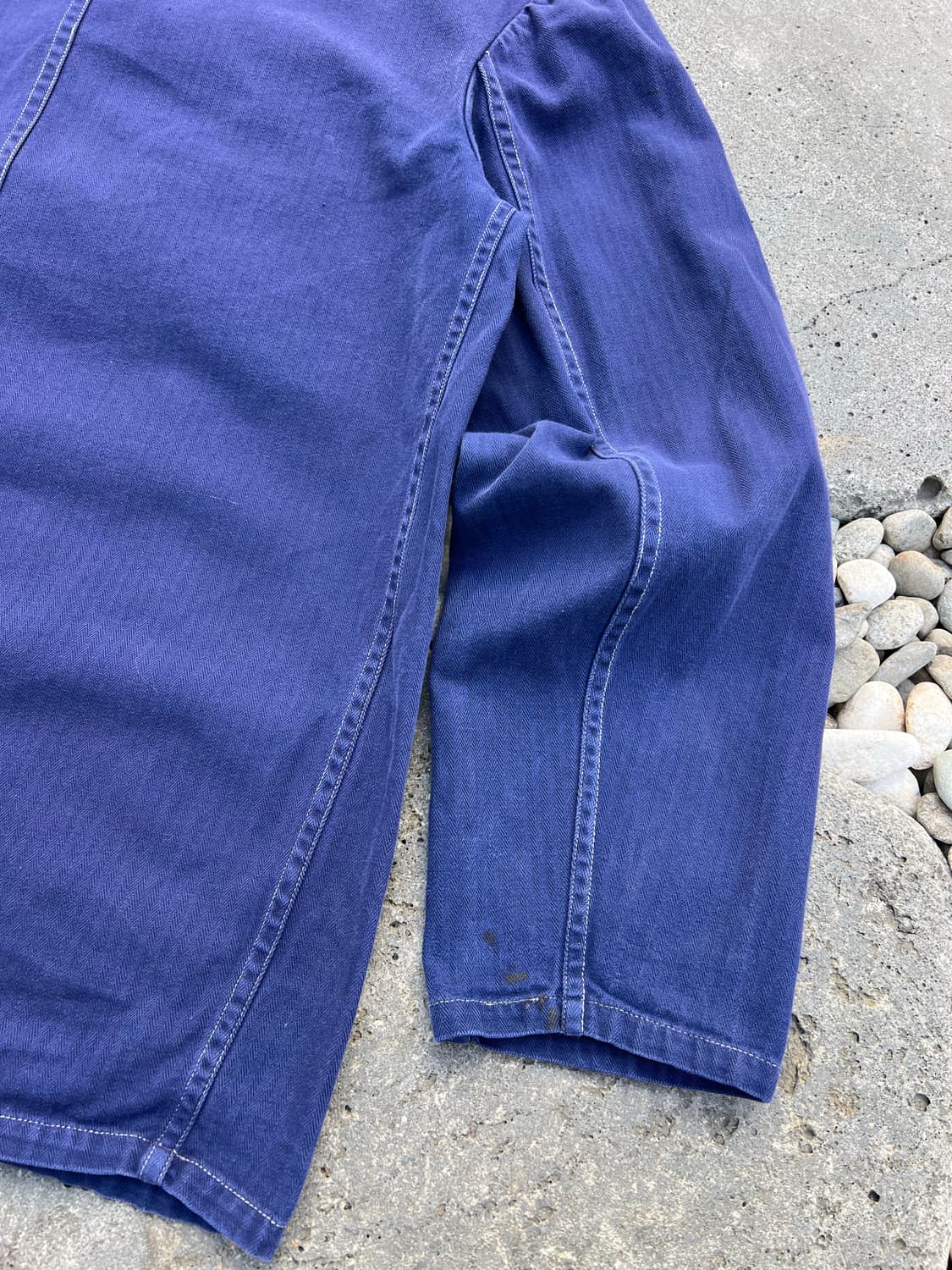 OLD VINTAGE HBT FRENCH 헤링본트윌코튼 프렌치워크자켓 상품이미지9