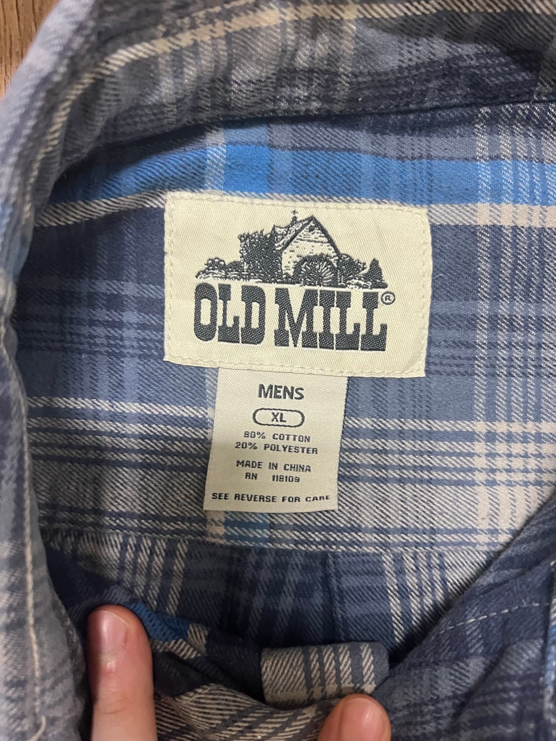 빈티지 체크 셔츠 상품이미지3