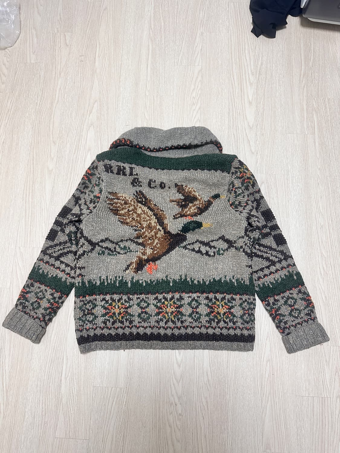 RRL 더블알엘 청둥오리 가디건 M 상품이미지3