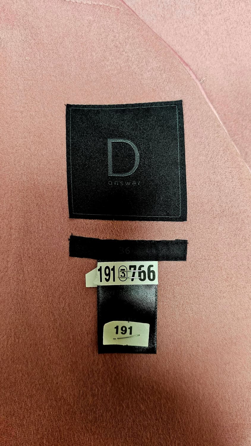 디앤써 D.answer 인디핑크 로브 울코트 상태최상  드라이클리닝 완료 상품이미지9