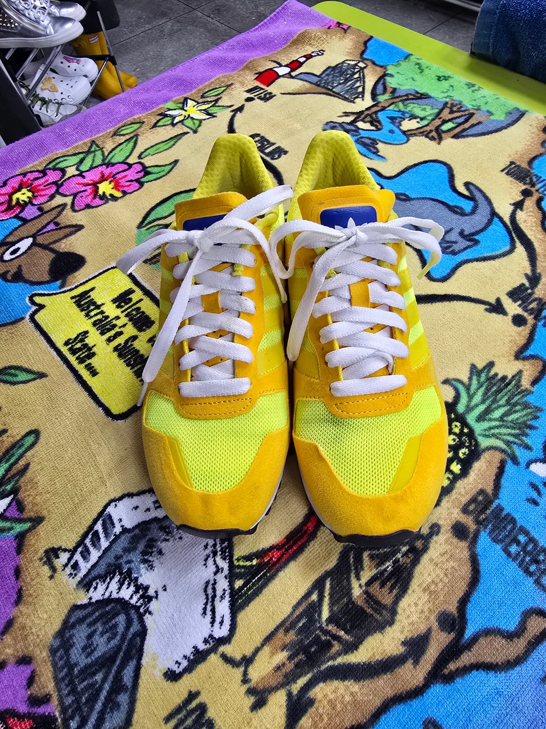 아디다스 운동화 옐로우 메쉬 스니커즈 (1503) 상품이미지3