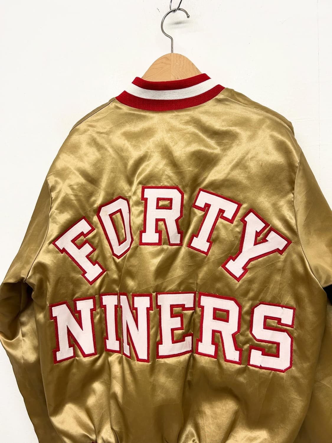 90s Chalk Line San Francisco 49ers 바시티자켓 상품이미지4