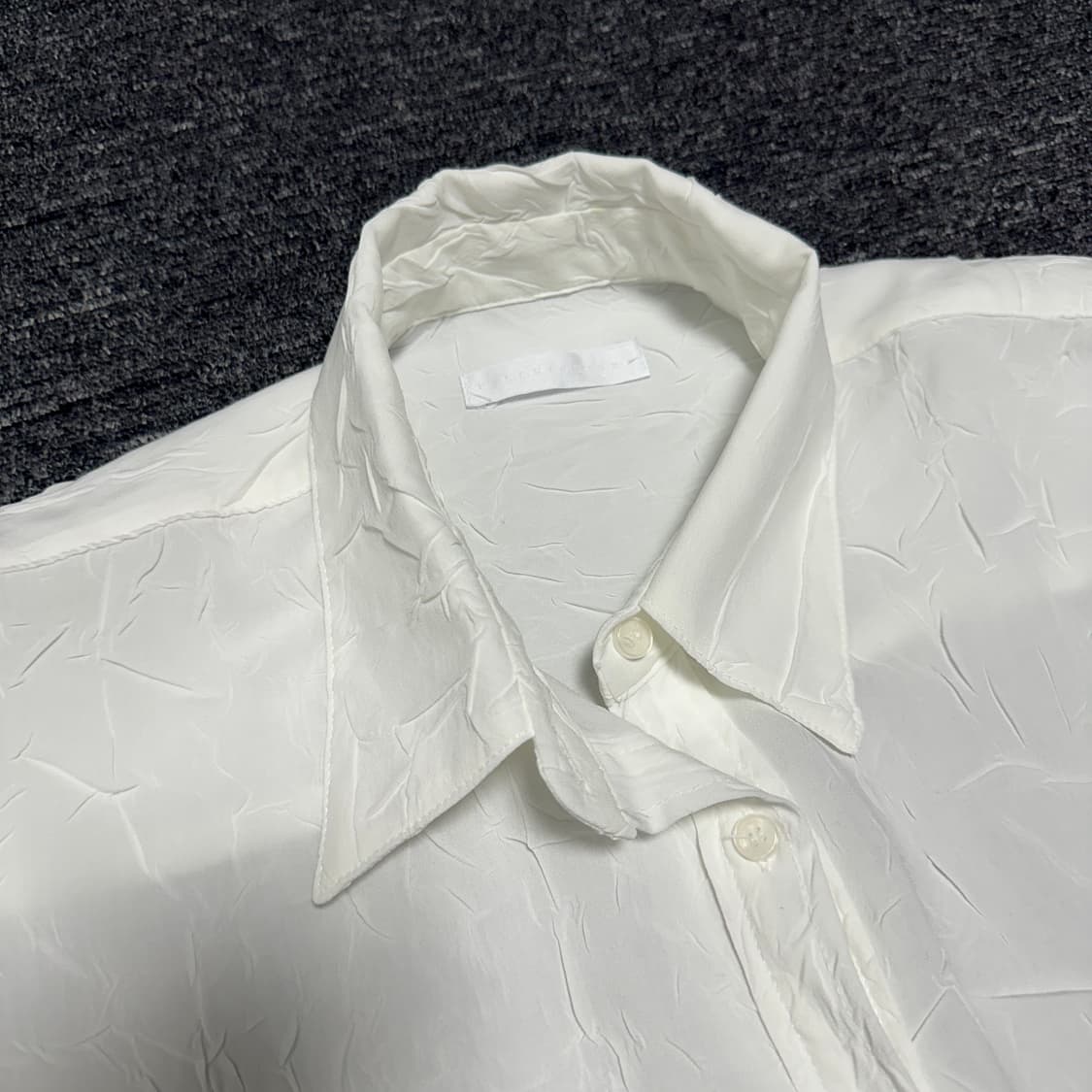 트리밍버드 대디핏셔츠 크리즈 화이트 상품이미지2