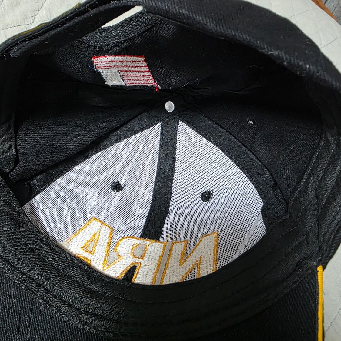 [OS] 빈티지 NRA 로고 블랙 6패널 캡 상품이미지4