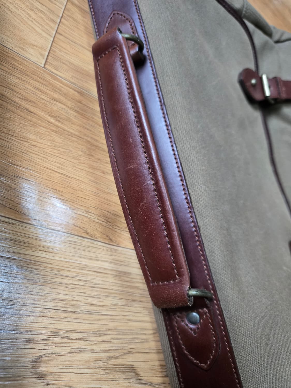 폴로 랄프로렌 레더 트랩 캔버스 메신저백 상품이미지3