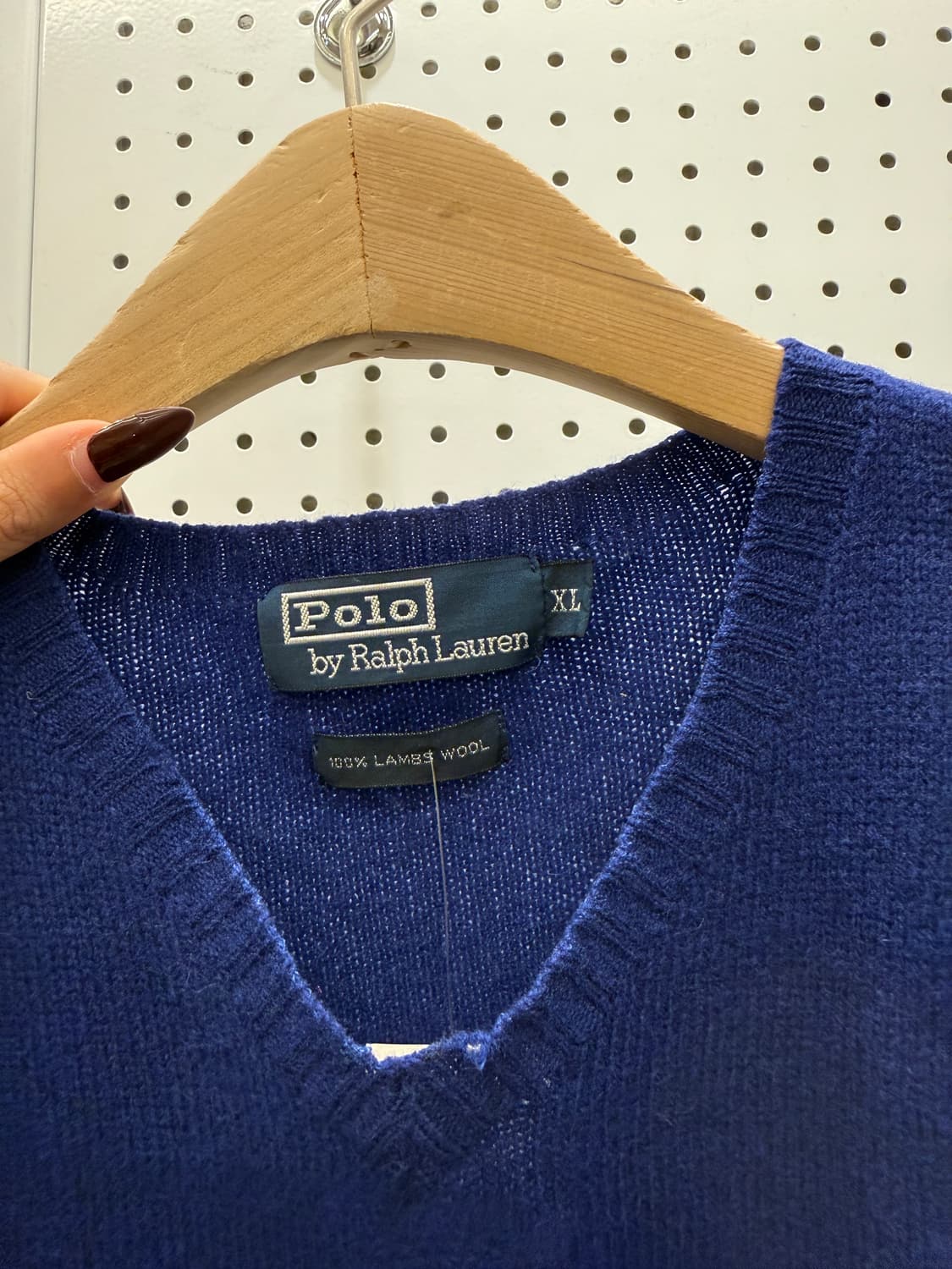 폴로 랄프로렌 블루 램스울 니트 베스트 U1720 상품이미지4