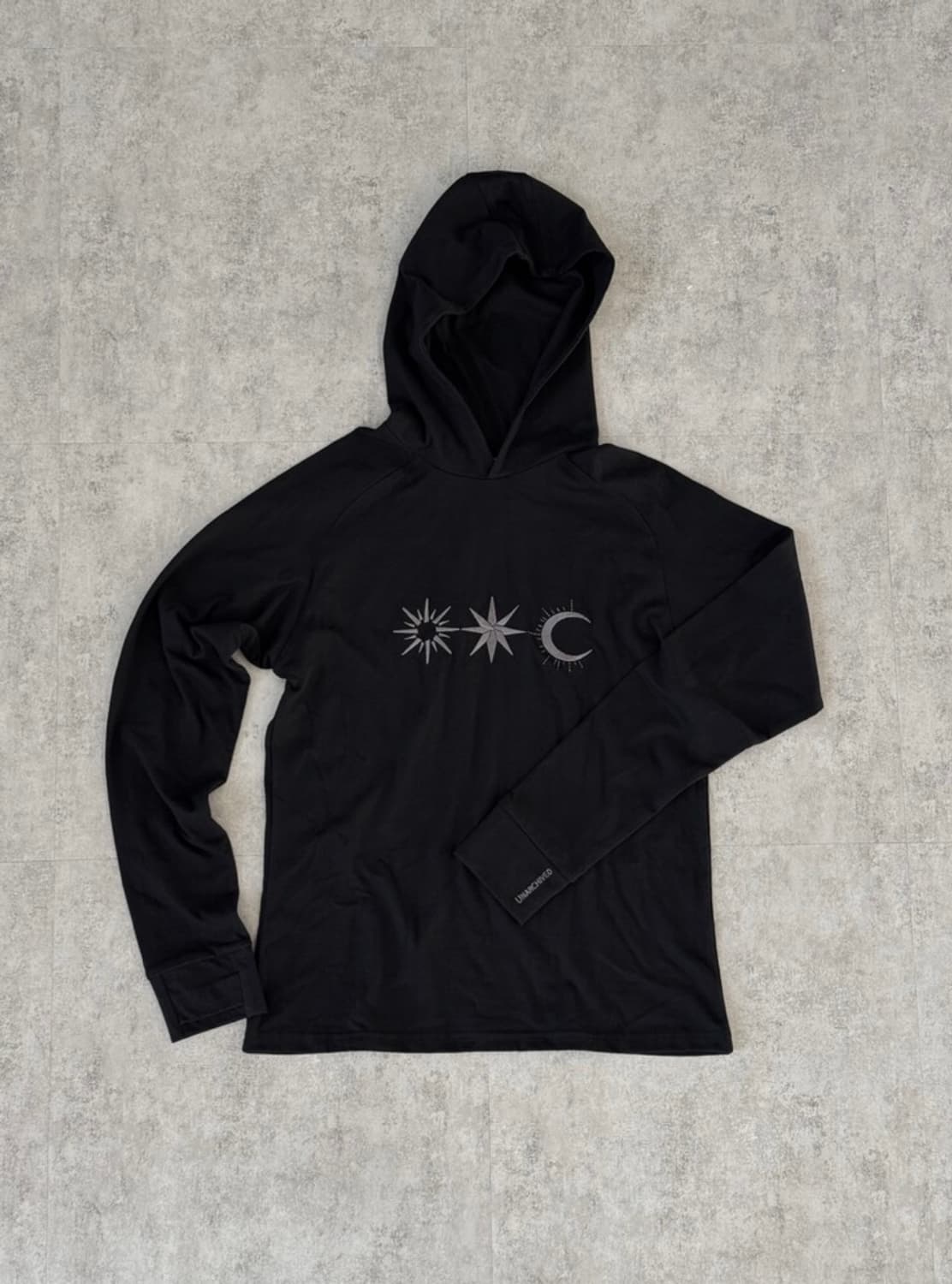 M 구함) 음양 Universe Hood Long Sleeve Black 상품이미지1