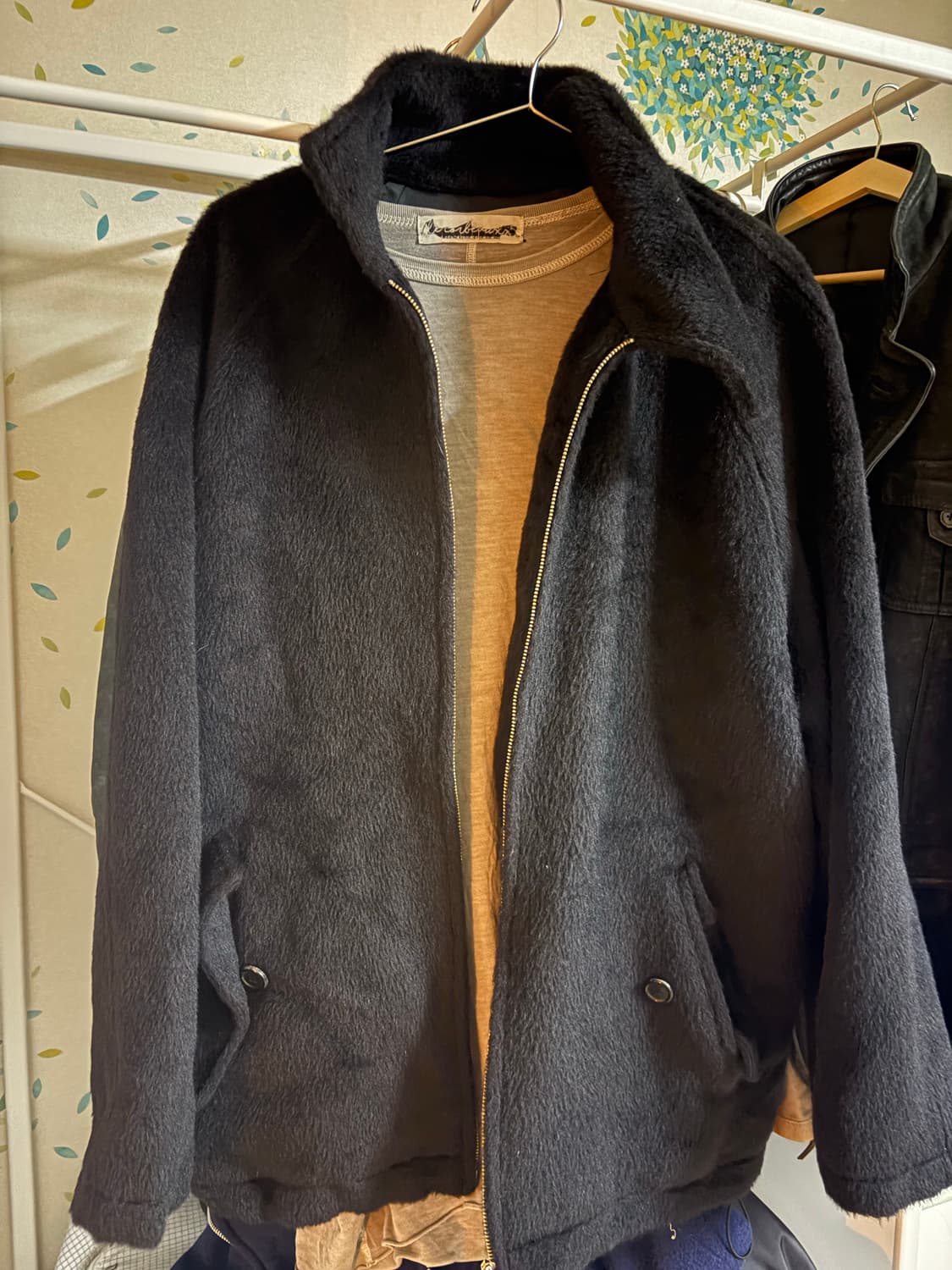 유스 2022 still life 알파카 울 비조 자켓 블랙 (M) 상품이미지1