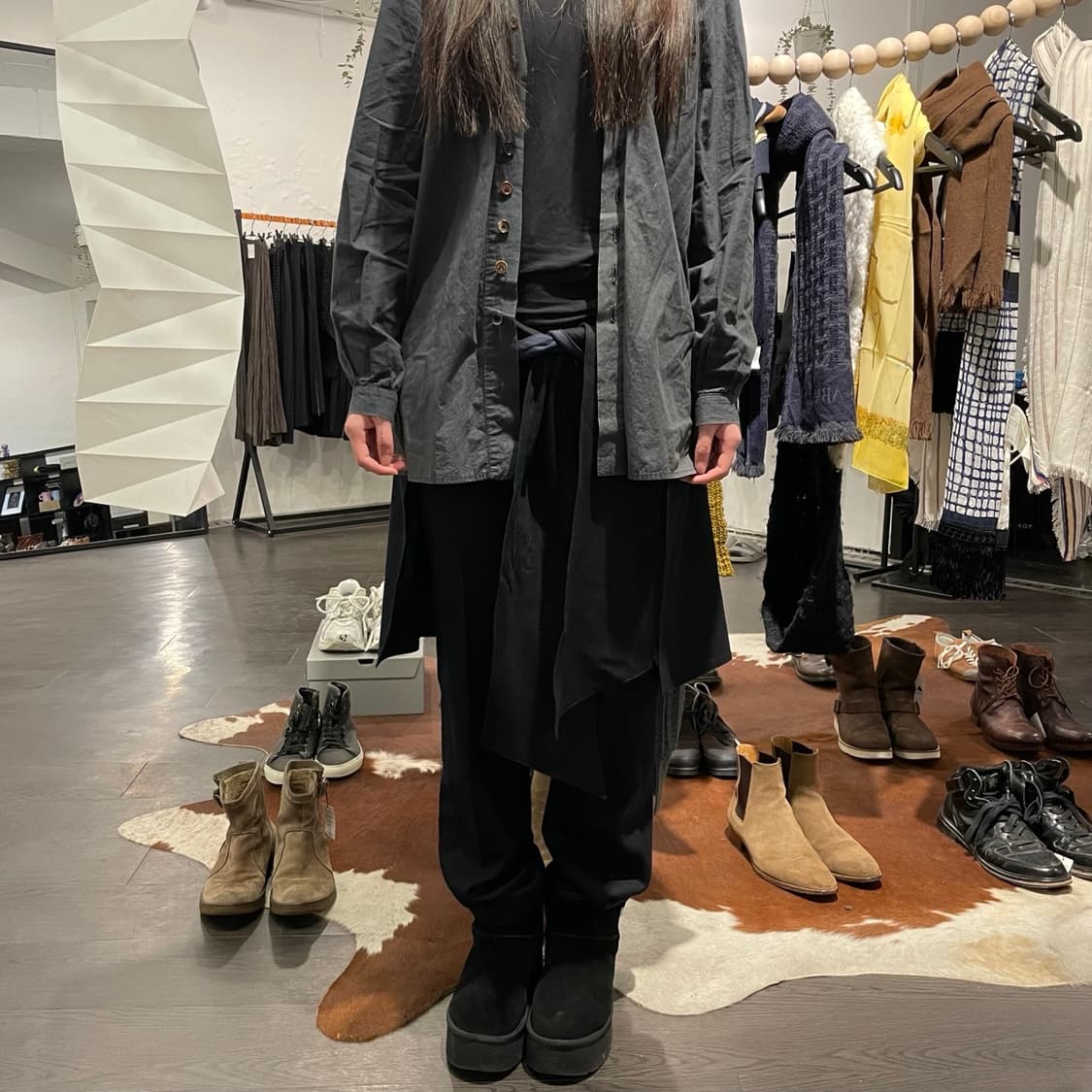 미도리카와 랩 스커트 팬츠 상품이미지4