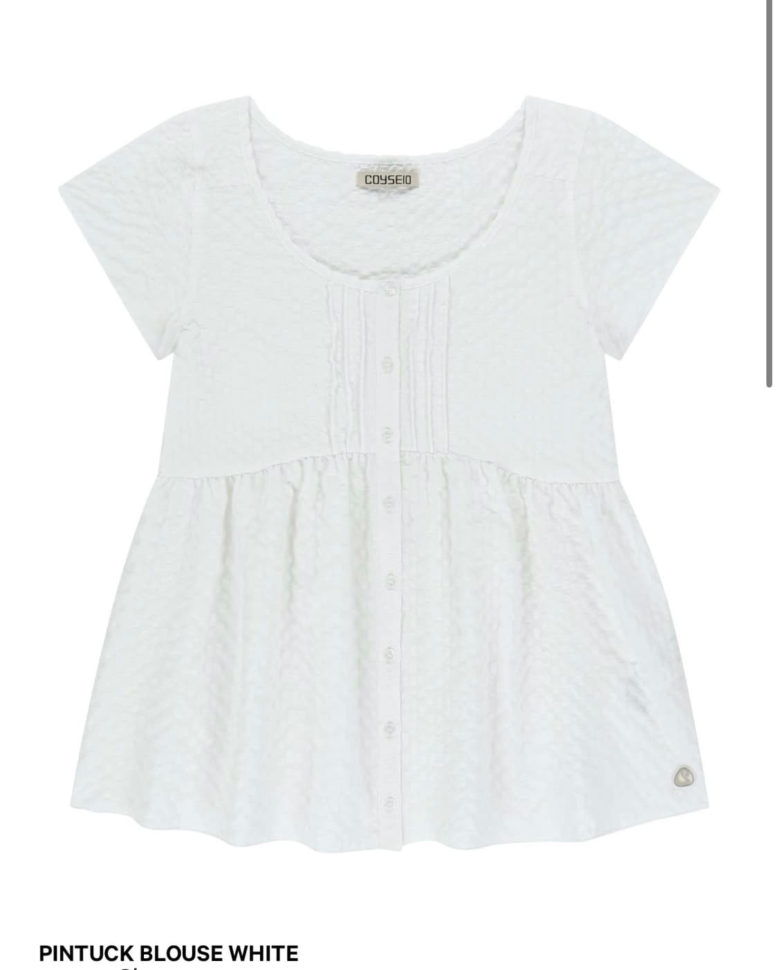 핀턱 블라우스 화이트 상품이미지1