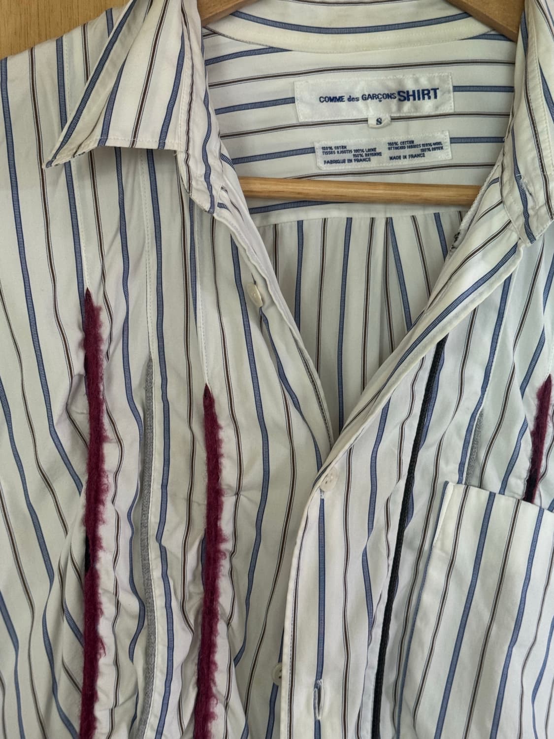 90s 꼼데가르송 셔츠. 축융 셔츠   상품이미지2