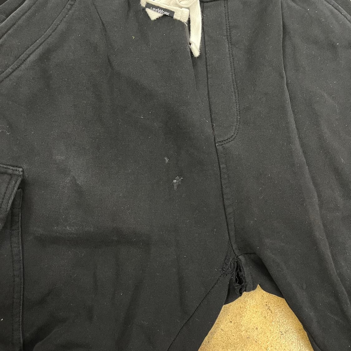 [정품/L] 라이프워크 블랙 카고 조거팬츠 b19 상품이미지7