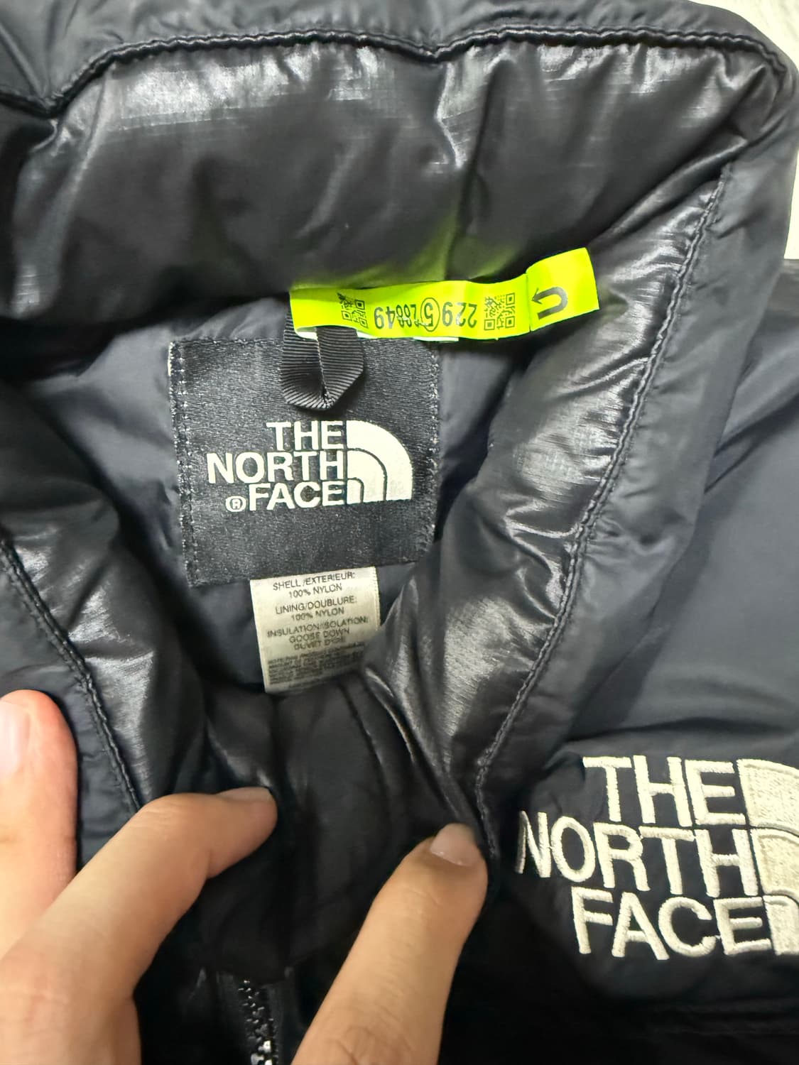 (L)노스페이스 센터로고 중앙로고 다운 패딩 조끼 상품이미지5