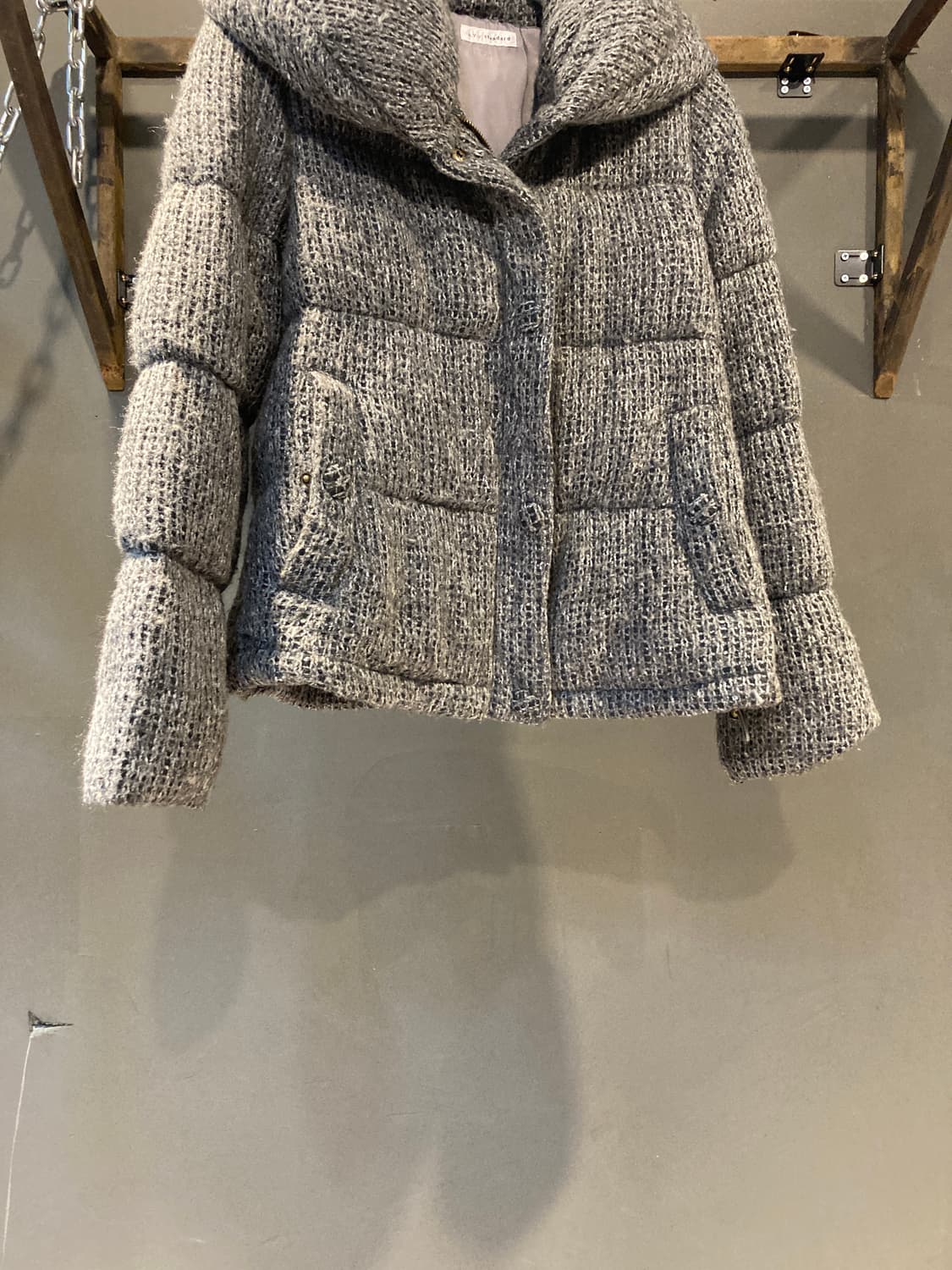 볼드 니트 패디드 자켓 상품이미지2