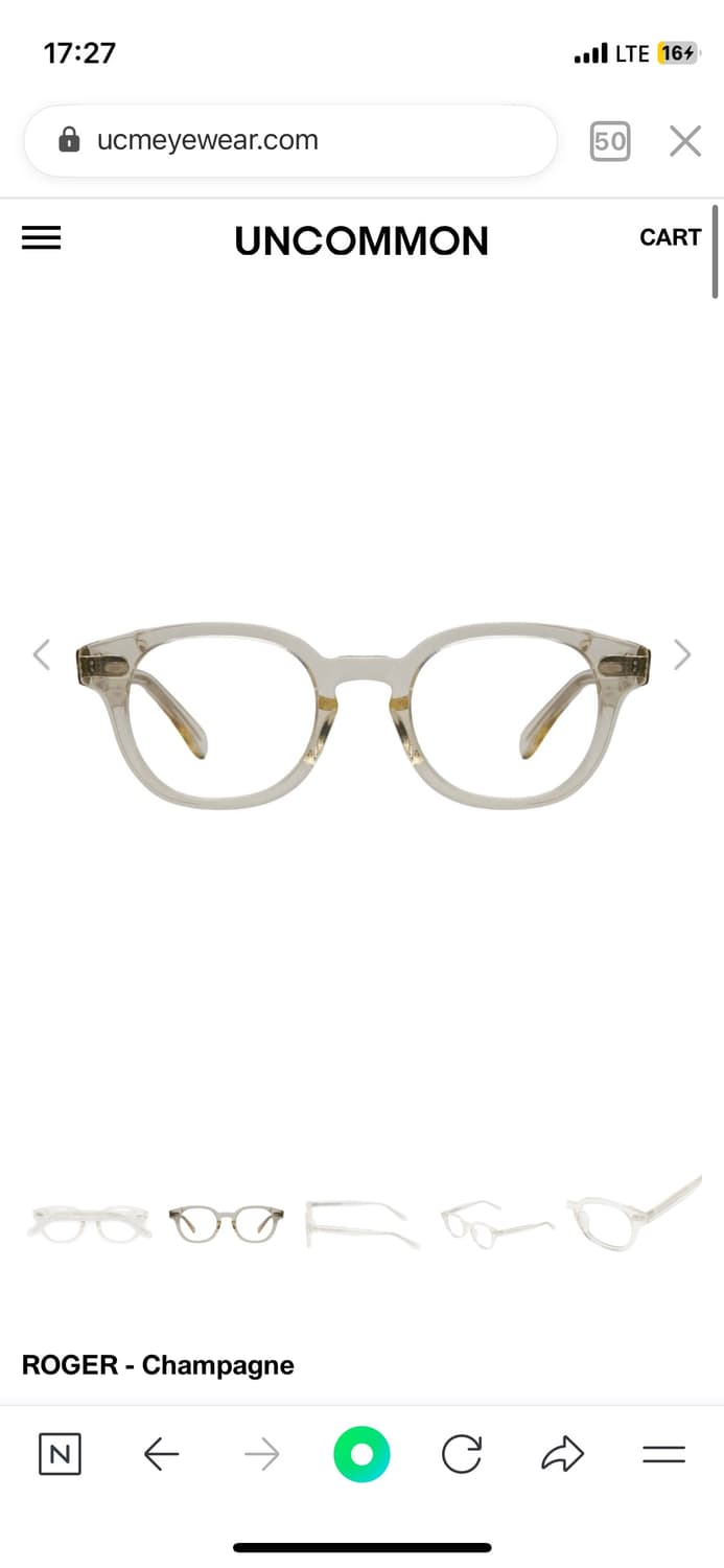 언커먼아이웨어 로저 샴페인 상품이미지5