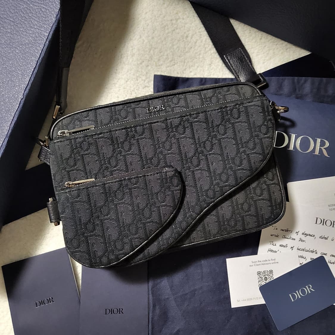 [인보이스/풀구성] 디올 오블리크 새들 트리플 크로스백 메신저백  상품이미지2